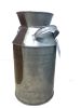 Countryside Galvanized Metal Milk Can Shape Pitcher; Gray