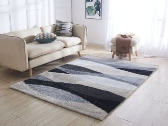 &quot;Aria Collection&quot; Soft Pile Hand Tufted Shag Area Rug (Color: as Pic)