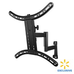 Full-Motion TV Mount for 32"-55" TVs Comes with 9.8' 4K HDMI Cable (Color: Black, Material: Metal)