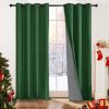 100% Blackout Curtains for Bedroom; 84 inch Length 2 Panels Set; Grommet Thermal Insulated Curtains (52" x 84"; 2 Panels)