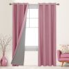 100% Blackout Curtains for Bedroom; 84 inch Length 2 Panels Set; Grommet Thermal Insulated Curtains (52" x 84"; 2 Panels)