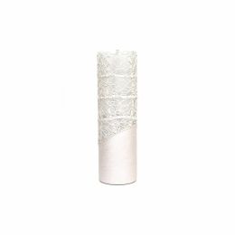 Pearl colour decorated vase | Glass vase for flowers | Cylinder Vase | Interior Design | Home Decor | Large Floor Vase 16 inch (Color: Pearl, Height, Mm: 400)