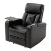 Power Motion Recliner with USB Charging Port and Hidden Arm Storage; Home Theater Seating with 2 Convenient Cup Holders Design ; 360Â¬âˆž Swivel Tray Tab