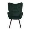 Modern Wingback Accent Armchair Living Room Tufted Velvet Upholstery