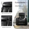 Power Motion Recliner with USB Charging Port and Hidden Arm Storage; Home Theater Seating with 2 Convenient Cup Holders Design ; 360Â¬âˆž Swivel Tray Tab