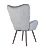 Modern Wingback Accent Armchair Living Room Tufted Velvet Upholstery