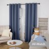 100% Blackout Curtains for Bedroom; 84 inch Length 2 Panels Set; Grommet Thermal Insulated Curtains (52" x 84"; 2 Panels)