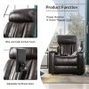 Power Motion Recliner with USB Charging Port and Hidden Arm Storage; Home Theater Seating with 2 Convenient Cup Holders Design ; 360Â¬âˆž Swivel Tray Tab