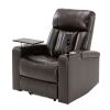 Power Motion Recliner with USB Charging Port and Hidden Arm Storage; Home Theater Seating with 2 Convenient Cup Holders Design ; 360Â¬âˆž Swivel Tray Tab