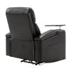 Power Motion Recliner with USB Charging Port and Hidden Arm Storage; Home Theater Seating with 2 Convenient Cup Holders Design ; 360Â¬âˆž Swivel Tray Tab