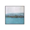 Abstract Flowing Color Canvas Painting Nordic Baby Blue Poster Print Unique Wall Art Pictures for Living Room Bedroom Home Decor