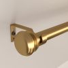 Lordear Curtain Rods for Windows 28 to 132 Inch Gold Curtain Rod 1 Inch Stainless Steel Rods with Adjustable Brackets