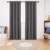 100% Blackout Curtains for Bedroom; 84 inch Length 2 Panels Set; Grommet Thermal Insulated Curtains (52" x 84"; 2 Panels)