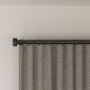 Lordear Curtain Rods for Windows 28 to 132 Inch Black Curtain Rod 1 Inch Stainless Steel Rods with Adjustable Brackets for Bedroom