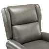 Vegan Leather Manual Swivel Recliner